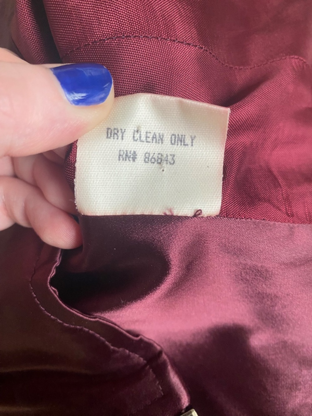 Vintage Tina Hagen Two-Piece Plum Velvet Floral Corset Top & Skirt Set - Picture 7 of 9